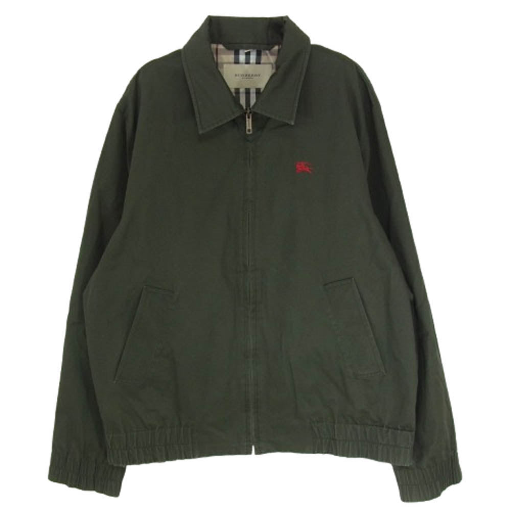 BURBERRY バーバリー 裏地ノバチェック スウィングトップ ジャケット カーキ系 S【中古】