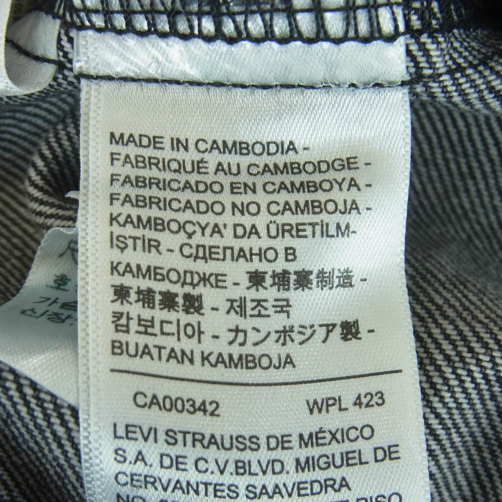 Levi's リーバイス PREMIUM プレミアム 30th TYPE 1st ファーストタイプ トラッカー ブラック デニム ジャケット グレー系 M【中古】