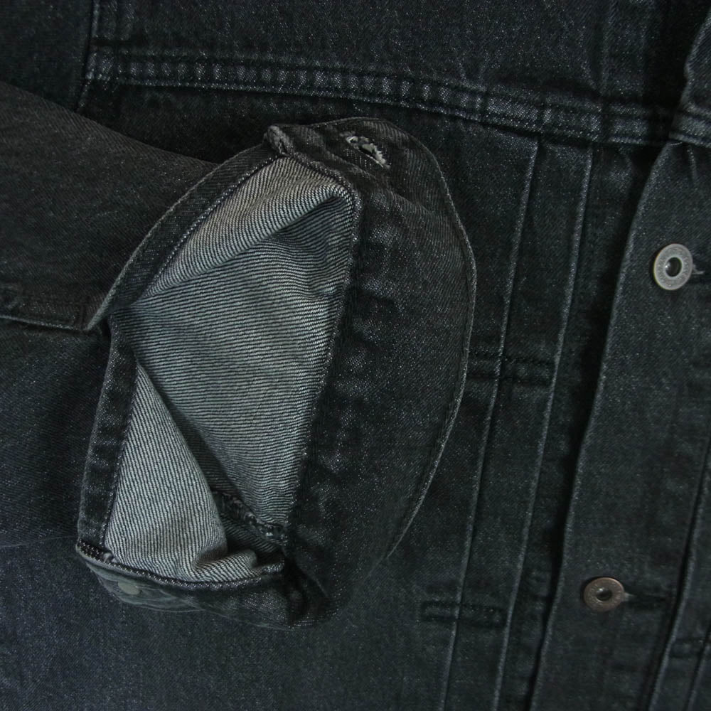 Levi's リーバイス PREMIUM プレミアム 30th TYPE 1st ファーストタイプ トラッカー ブラック デニム ジャケット グレー系 M【中古】