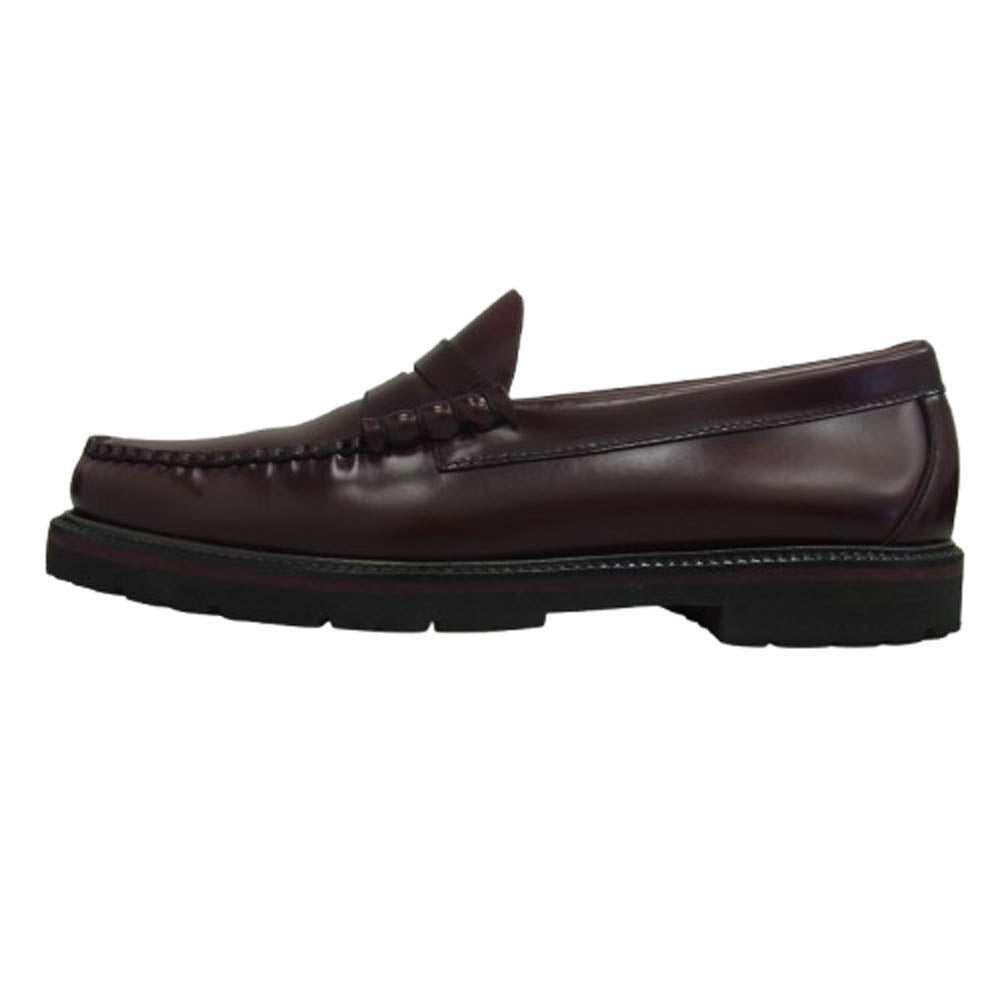 G.H.BASS & COMPANY ジーエイチバス × FRED PERRY フレッドペリー weejuns ローファー レザーシューズ ワインレッド系 41【中古】