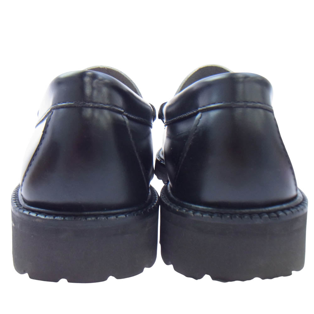 G.H.BASS & COMPANY ジーエイチバス ARKNETS別注 WEEJUNS LINCOLN MOC BIT LOAFER calf リンカーン モック ビットローファー レザーシューズ ブラック系 ホワイト系 US8【中古】