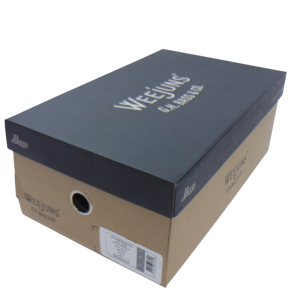 G.H.BASS & COMPANY ジーエイチバス ARKNETS別注 WEEJUNS LINCOLN MOC BIT LOAFER calf リンカーン モック ビットローファー レザーシューズ ブラック系 ホワイト系 US8【中古】