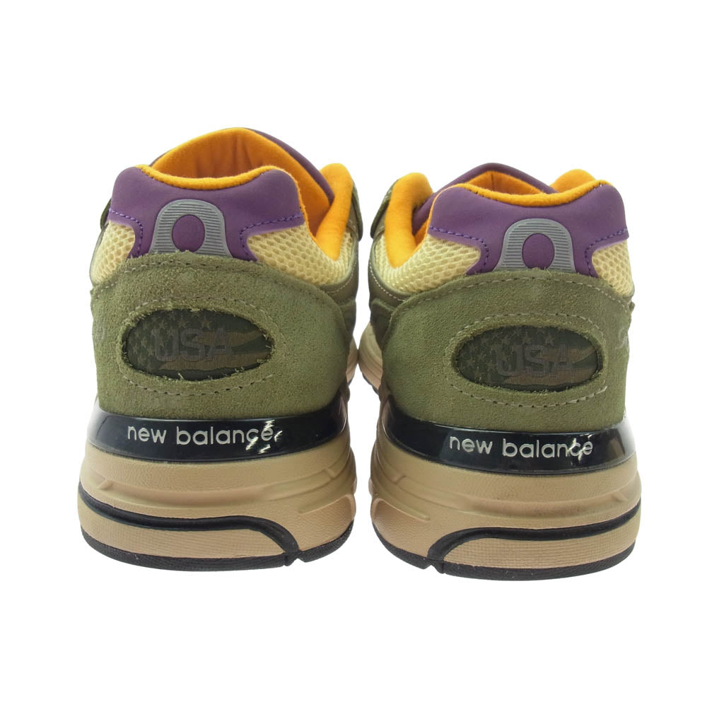 NEW BALANCE ニューバランス U993OL ローカットスニーカー カーキ系 27.5cm【中古】