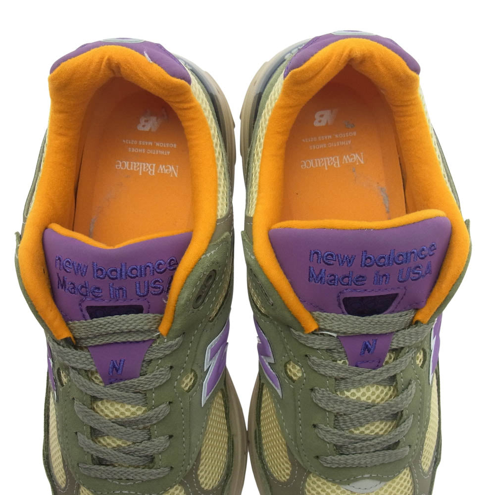 NEW BALANCE ニューバランス U993OL ローカットスニーカー カーキ系 27.5cm【中古】