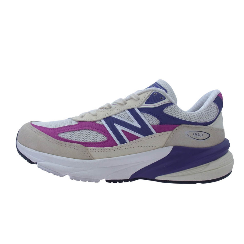 NEW BALANCE ニューバランス U990TD6 ローカット スニーカー ベージュ系 パープル系 27cm【中古】