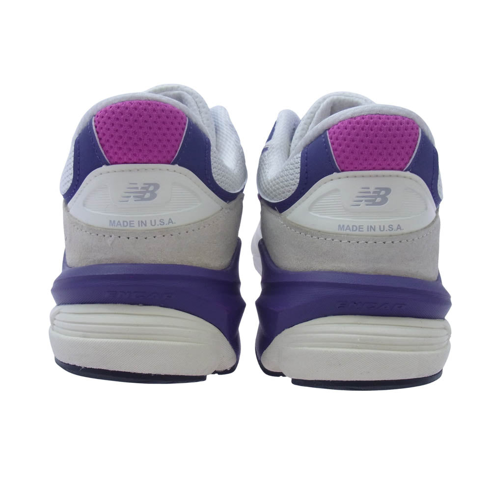 NEW BALANCE ニューバランス U990TD6 ローカット スニーカー ベージュ系 パープル系 27cm【中古】
