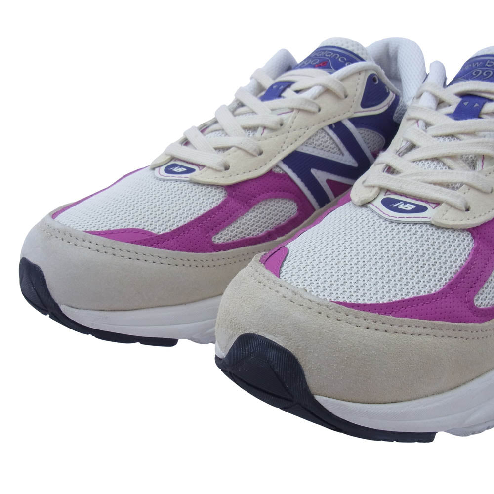 NEW BALANCE ニューバランス U990TD6 ローカット スニーカー ベージュ系 パープル系 27cm【中古】