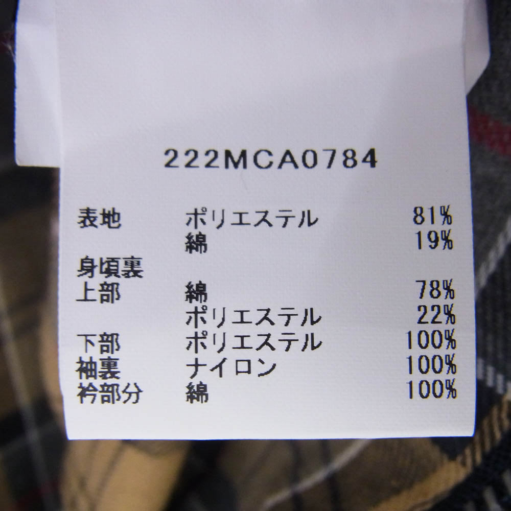 Barbour バブアー 222MCA0784 BEDALE SL２L スリムビデイル ジャケット 撥水 ノンオイル ネイビー系 38【中古】