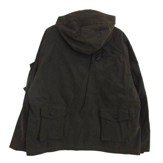Barbour バブアー 23AW × BARACUTA バラクータ Clayton Wax ヘビーウェイト フーデッド ワックスジャケット オイルドジャケット カーキ系 M【中古】