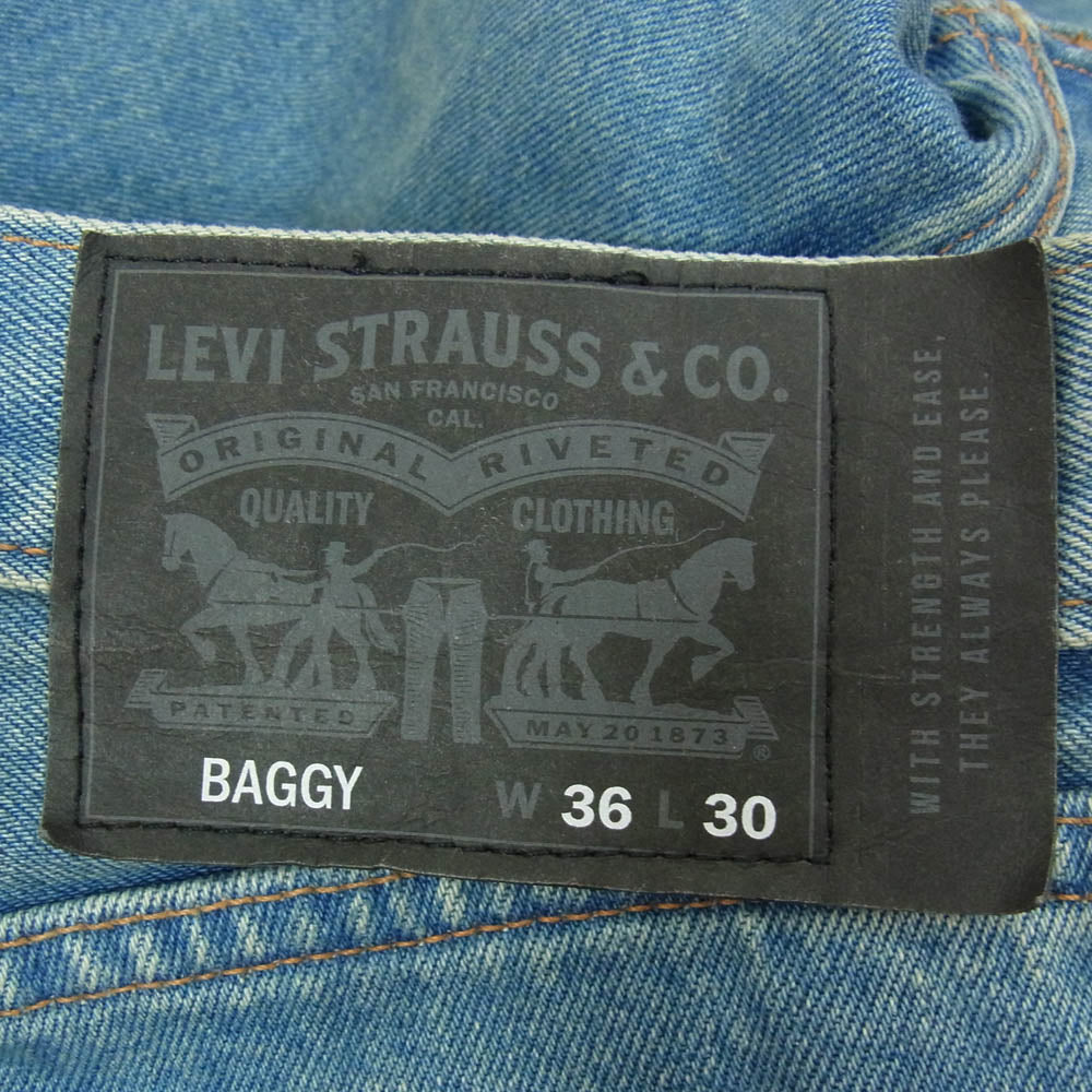 Levi's リーバイス PC9-A2316-0008 skate Baggy 5-Pocket バギーデニム ワイドパンツ インディゴブルー系 W36【中古】