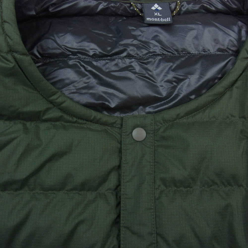 mont-bell モンベル 1101666 スペリオ ラウンドネック ダウンジャケット カーキ系 XL【美品】【中古】