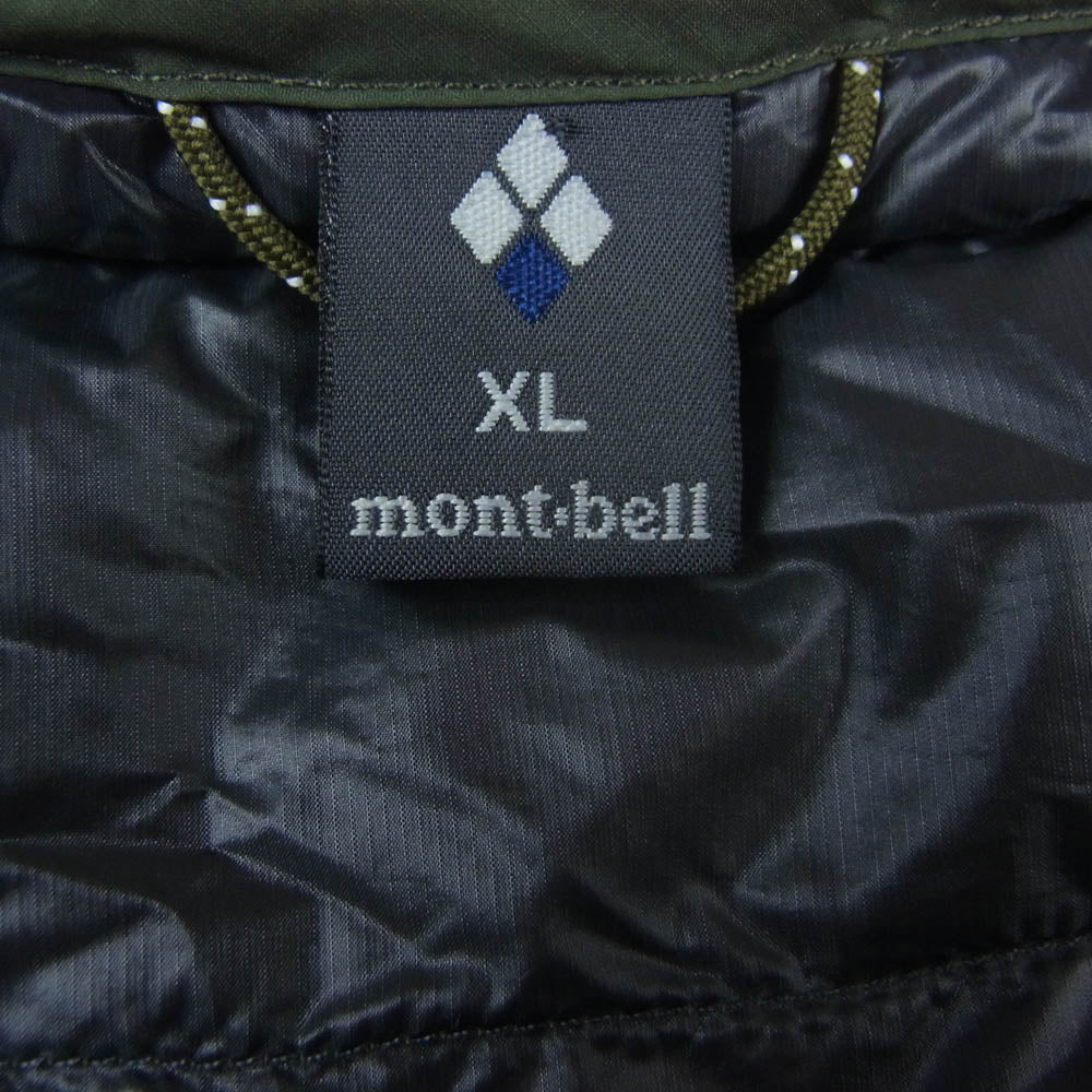 mont-bell モンベル 1101666 スペリオ ラウンドネック ダウンジャケット カーキ系 XL【美品】【中古】