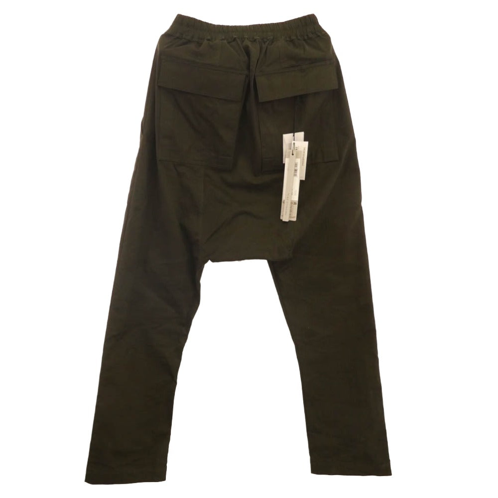 Rick Owens リックオウエンス 24AW RU02D6380-TE FOREST DRAWSTRING LONG PANTS TE素材 ドローストリング ロング サルエル パンツ グリーン系 46 46【中古】 Rick Owens リックオウエンス 24AW RU02D6380-TE FOREST DRAWSTRING