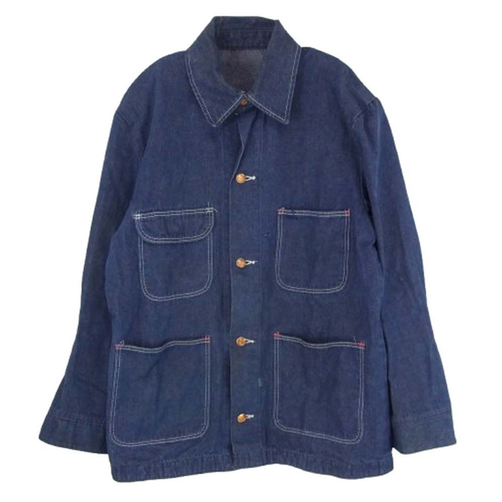 ブルーベル 70s デニム カバーオール ジャケット インディゴブルー系 40【中古】