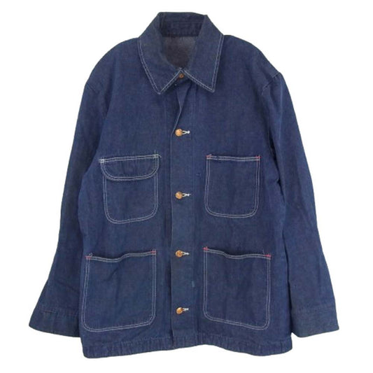 ブルーベル 70s デニム カバーオール ジャケット インディゴブルー系 40【中古】