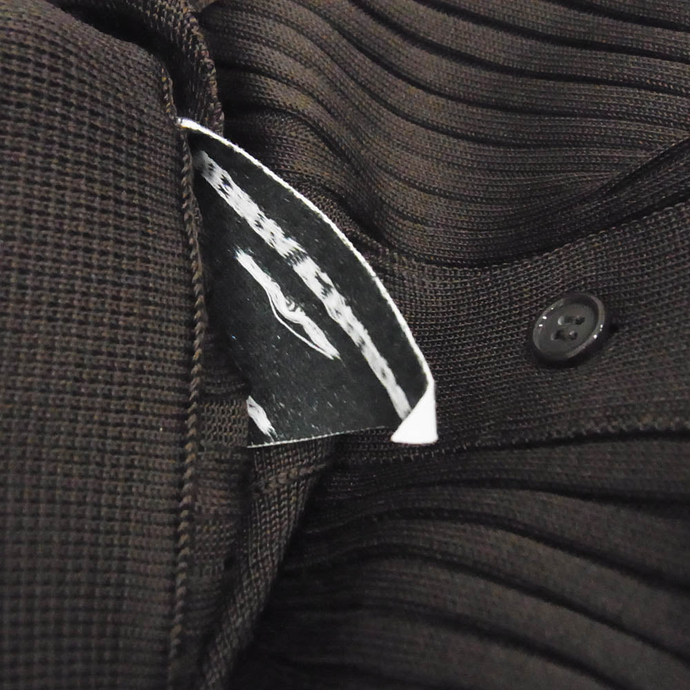 BOTTEGAVENETA ボッテガヴェネタ 20ss 612962 VKJM0 長袖 プリーツ シルク ワンピース ダークブラウン系 38【中古】