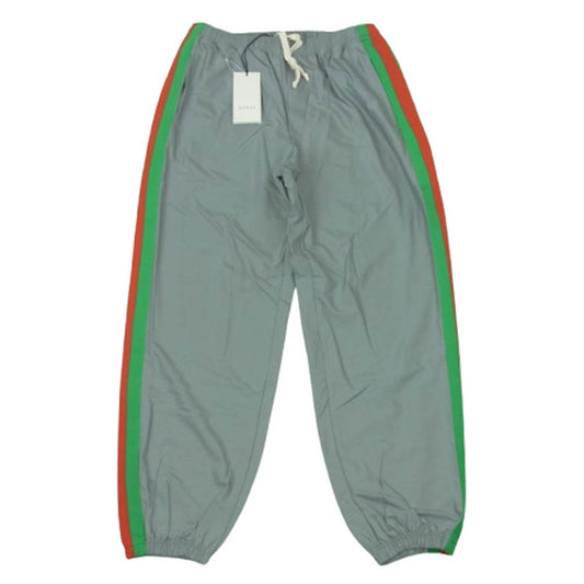 GUCCI グッチ 587386 XJBN7 Reflective Track Pants リフレクティブ トラック パンツ グレー系 L【中古】