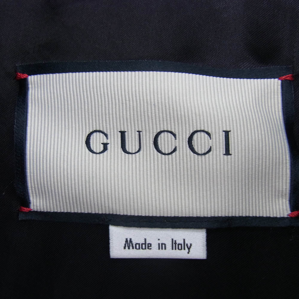 GUCCI グッチ 19SS 544711 XNAAV Chateau Marmont シャトーマーモント レザー シャツ ブルゾン ブラック系 44【中古】