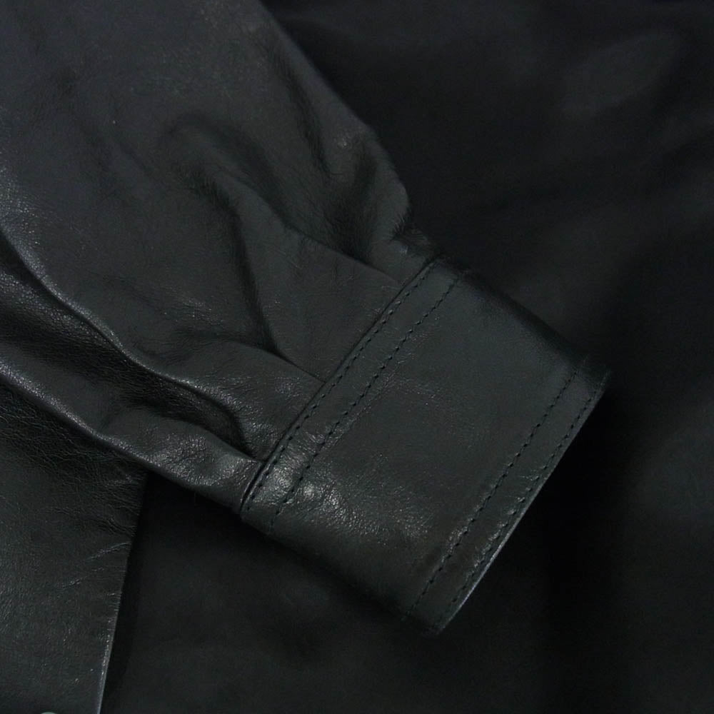 GUCCI グッチ 19SS 544711 XNAAV Chateau Marmont シャトーマーモント レザー シャツ ブルゾン ブラック系 44【中古】