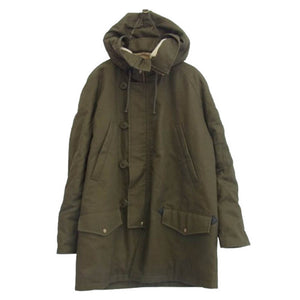 SAINT LAURENT サンローラン 20-21AW 636226 Y9B21 内ボア ミリタリー モッズ コート カーキ系 48【中古】