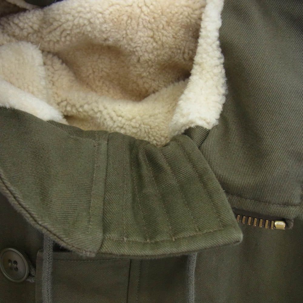 SAINT LAURENT サンローラン 20-21AW 636226 Y9B21 内ボア ミリタリー モッズ コート カーキ系 48【中古】