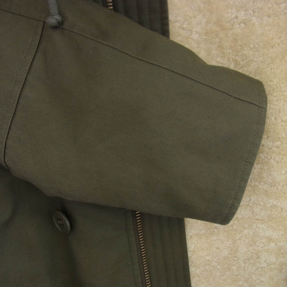 SAINT LAURENT サンローラン 20-21AW 636226 Y9B21 内ボア ミリタリー モッズ コート カーキ系 48【中古】