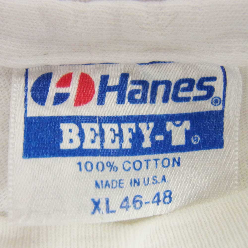 ヴィンテージ 90s USA製 R.E.M GREEN バンド Tシャツ hanes ホワイト系 XL【中古】