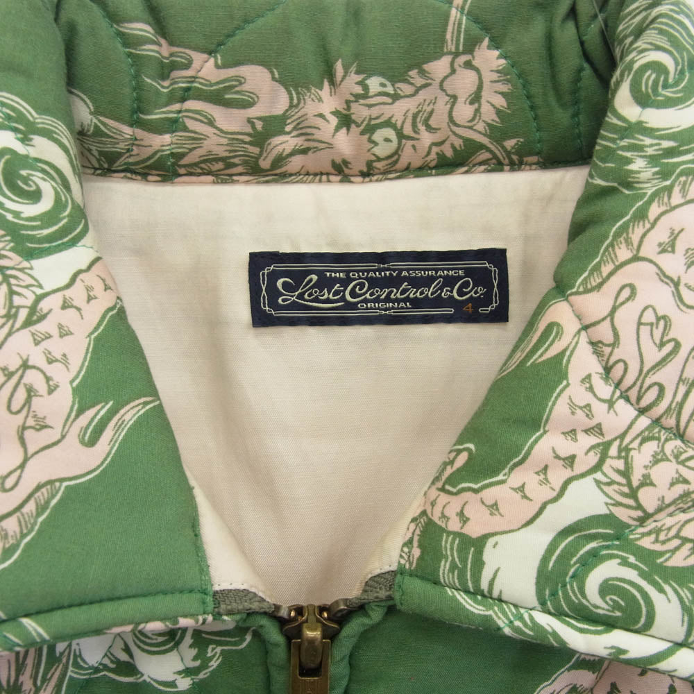 LOST CONTROL ロストコントロール L22A3-4016 Tiger&Dragon Vietnamase JK タイガー ドラゴン キルティング ベトジャン グリーン系 4【中古】