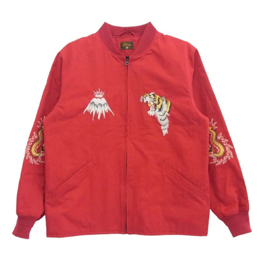 GERUGA ゲルガ GR-J-159B TIGER & DRAGON SOUVENIR JACKET スーベニア ジャケット レッド系 5【中古】