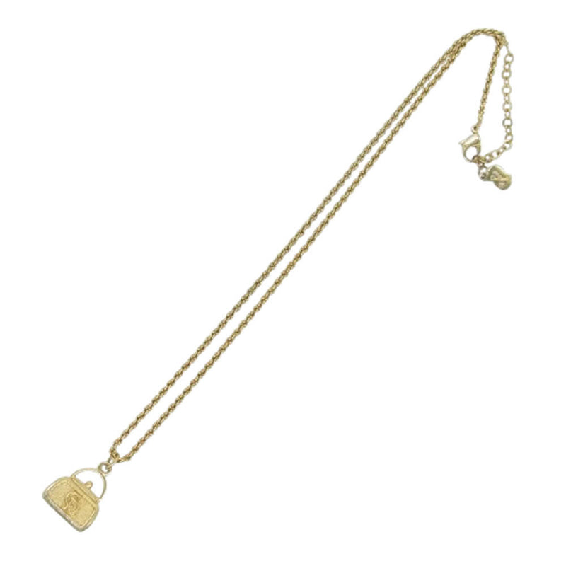 Christian Dior クリスチャンディオール オールド ディオール CDロゴ バッグモチーフ ヴィンテージ ネックレス ゴールド系【中古】