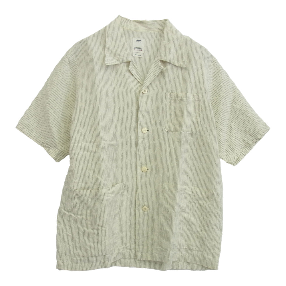 VISVIM ビズビム 0119105011027 ELLERY SHIRT S/S IVORY エラリー シャツ ショートスリーブ オープンカラー 半袖 シャツ ホワイト系 3【中古】