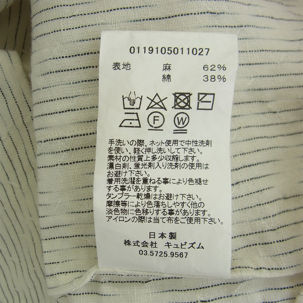 VISVIM ビズビム 0119105011027 ELLERY SHIRT S/S IVORY エラリー シャツ ショートスリーブ オープンカラー 半袖 シャツ ホワイト系 3【中古】