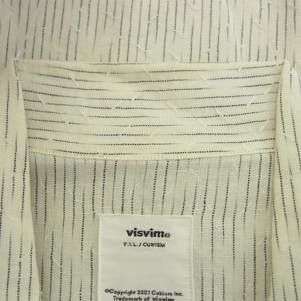 VISVIM ビズビム 0119105011027 ELLERY SHIRT S/S IVORY エラリー シャツ ショートスリーブ オープンカラー 半袖 シャツ ホワイト系 3【中古】