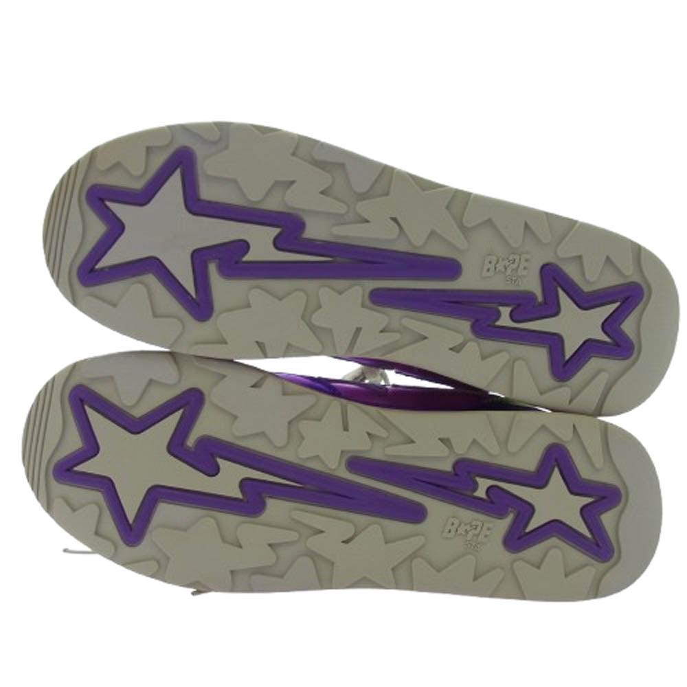 A BATHING APE アベイシングエイプ 0607FS-034 【鑑賞用】 BAPE STA Low ベイプスター ローカット スニーカー ピンク系 26.5cm【中古】