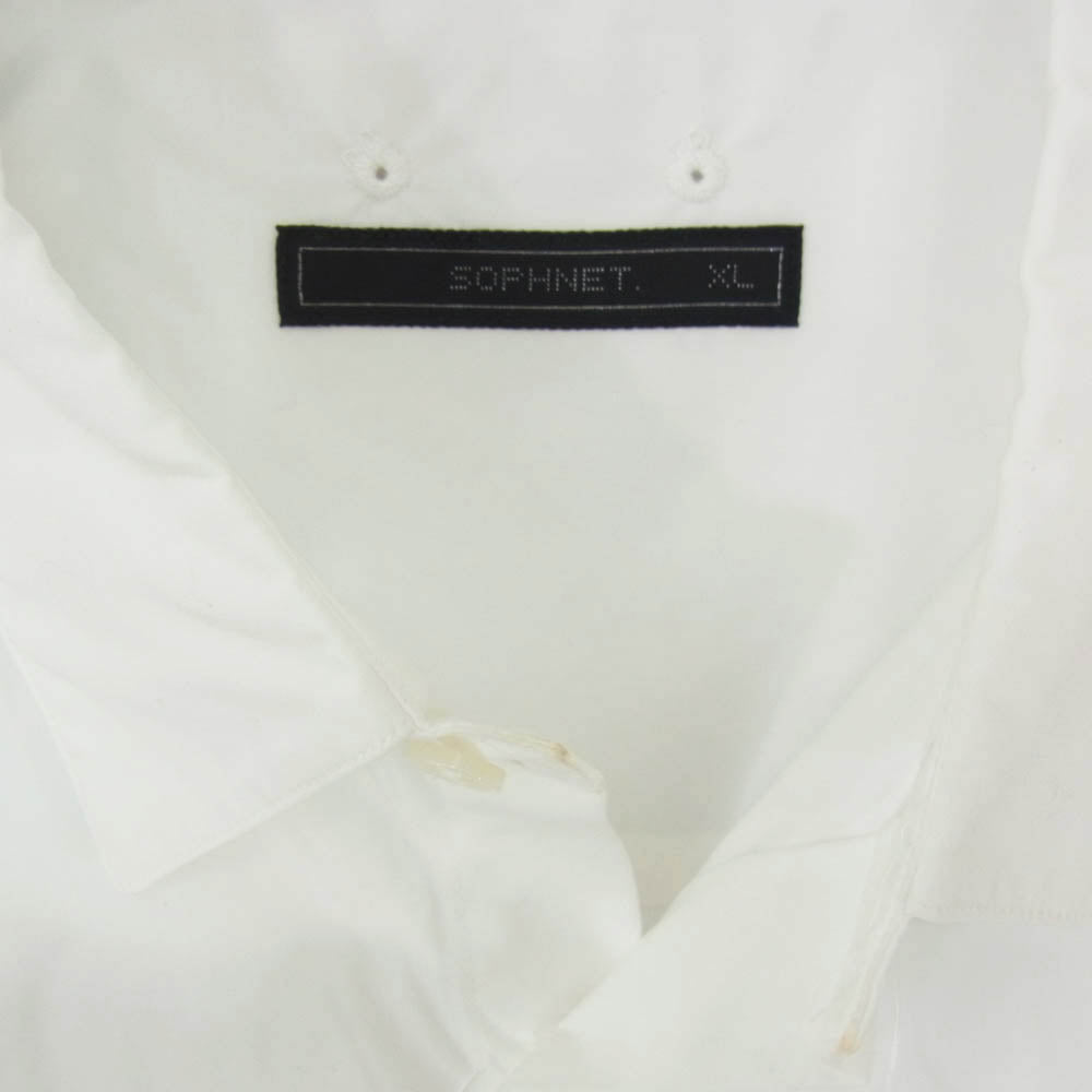 SOPHNET. ソフネット 24SS SOPH-240028 REGULAR COLLAR S/S SHIRT レギュラーカラー 半袖 シャツ ホワイト系 XL【中古】