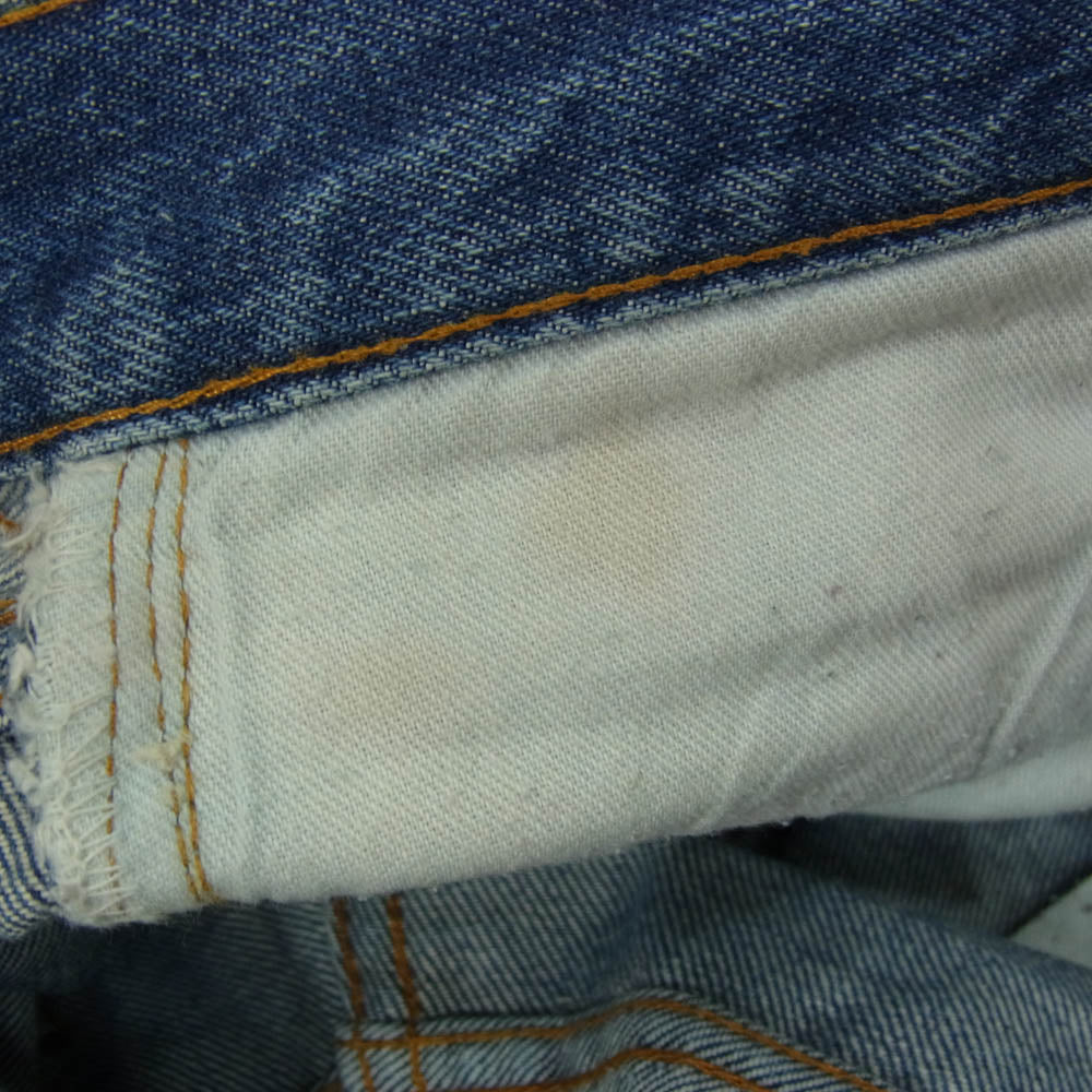 Levi's リーバイス vintage ヴィンテージ 501 66後期 ボタン裏 6 バレンシア工場 スモールe デニム パンツ インディゴブルー系 表記無し【中古】