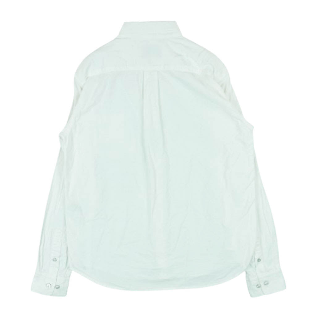 WEIRDO ウィアード WRD-17-AW-20 ワッペン エンブロイダリー コットン ボタンダウン 長袖 シャツ ホワイト系 S【中古】