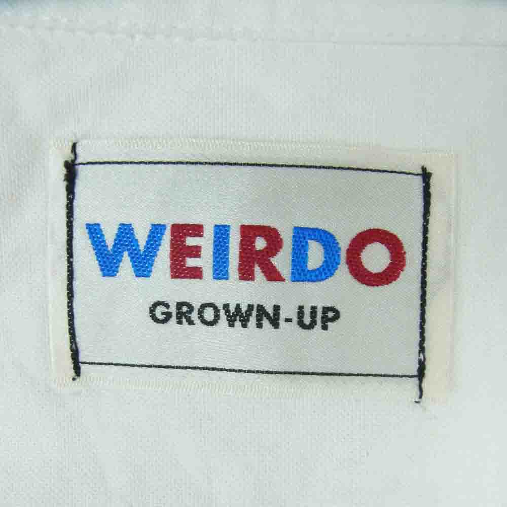 WEIRDO ウィアード WRD-17-AW-20 ワッペン エンブロイダリー コットン ボタンダウン 長袖 シャツ ホワイト系 S【中古】
