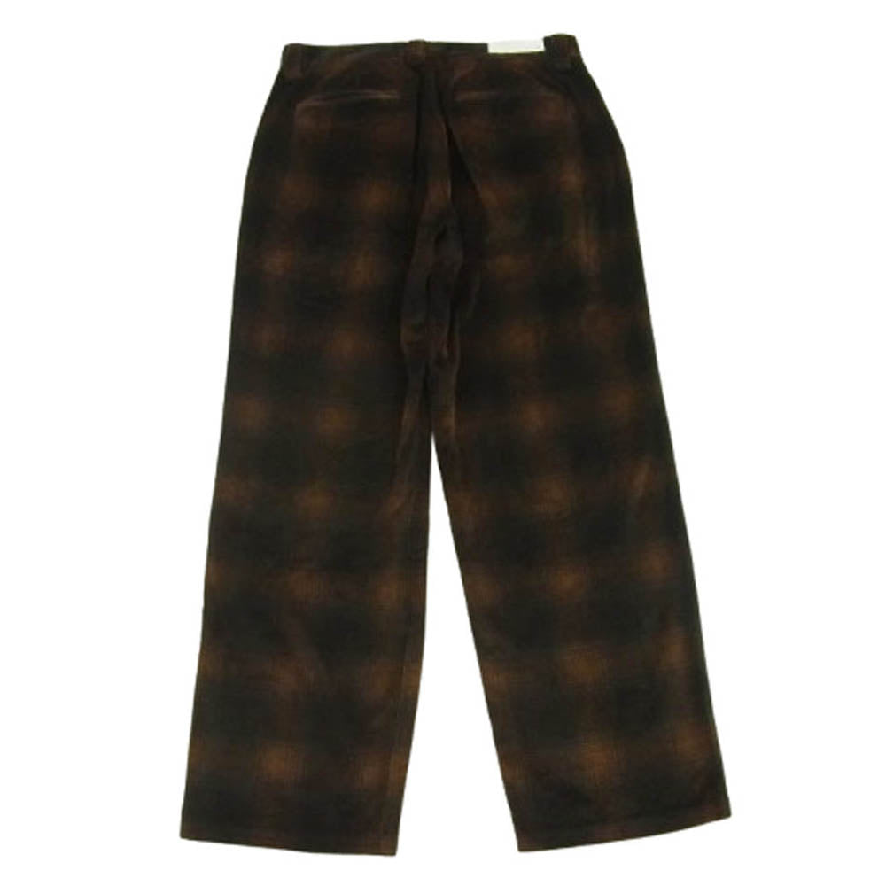 BACKBONE バックボーン 17AW BB17FW-P10 オンブレチェック Ｄカン付き ジップフライ パンツ ブラウン系 ブラック系 M【中古】