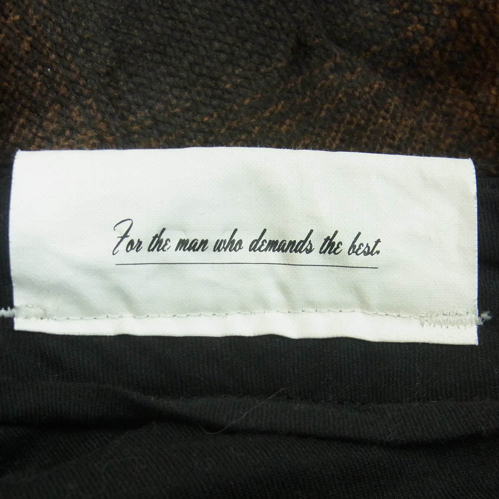 BACKBONE バックボーン 17AW BB17FW-P10 オンブレチェック Ｄカン付き ジップフライ パンツ ブラウン系 ブラック系 M【中古】