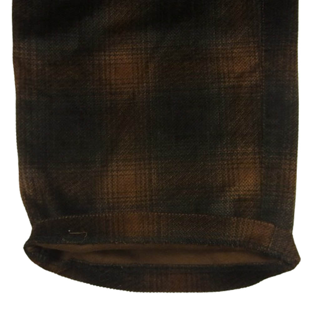 BACKBONE バックボーン 17AW BB17FW-P10 オンブレチェック Ｄカン付き ジップフライ パンツ ブラウン系 ブラック系 M【中古】