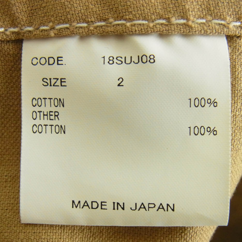 ウル 18SS 18suj08 コットン カバーオール ジャケット ライトブラウン系 2【中古】