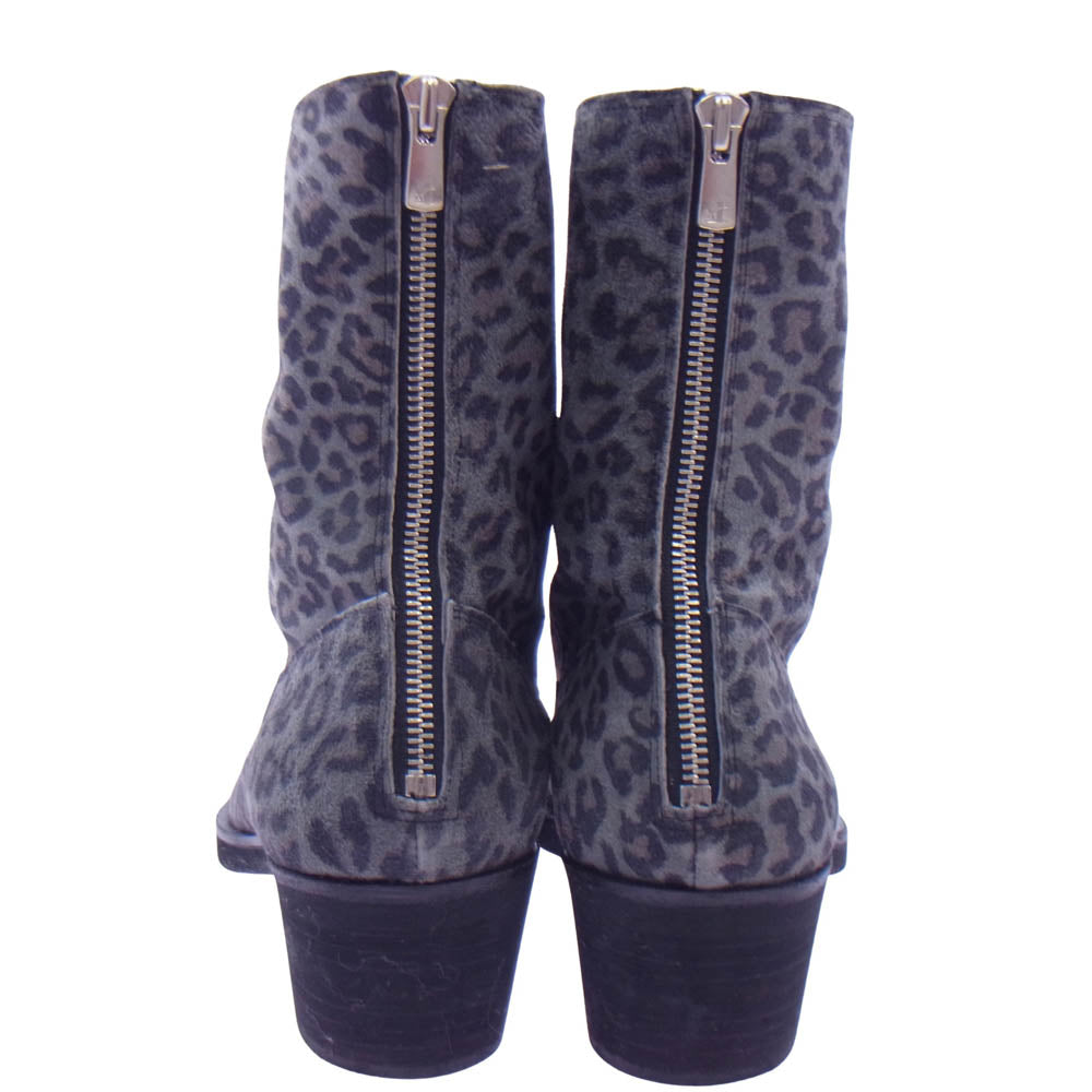 NO ID. ノーアイディ 830208-599F アニマル柄 スエード バック ジップ ブーツ マルチカラー系 40【中古】