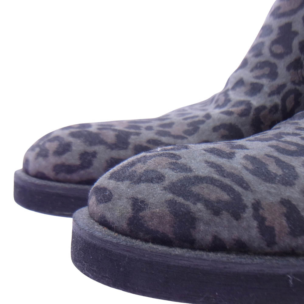 NO ID. ノーアイディ 830208-599F アニマル柄 スエード バック ジップ ブーツ マルチカラー系 40【中古】