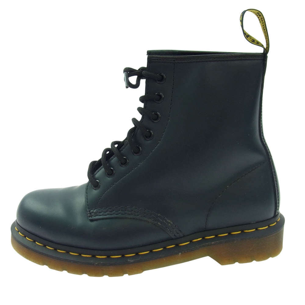 Dr.Martens ドクターマーチン 8ホール レザー ハイカット ブーツ ブラック系 US8【中古】