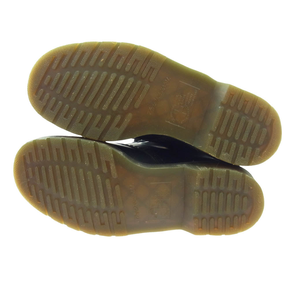 Dr.Martens ドクターマーチン 8ホール レザー ハイカット ブーツ ブラック系 US8【中古】