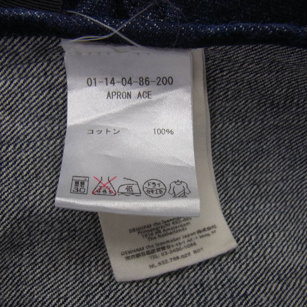 DENHAM デンハム 01-14-04-86-200 UNITED ARROWS & SONS ART COMES FIRST ユナイテッドアローズ デニム テーラード エプロン インディゴブルー系【中古】