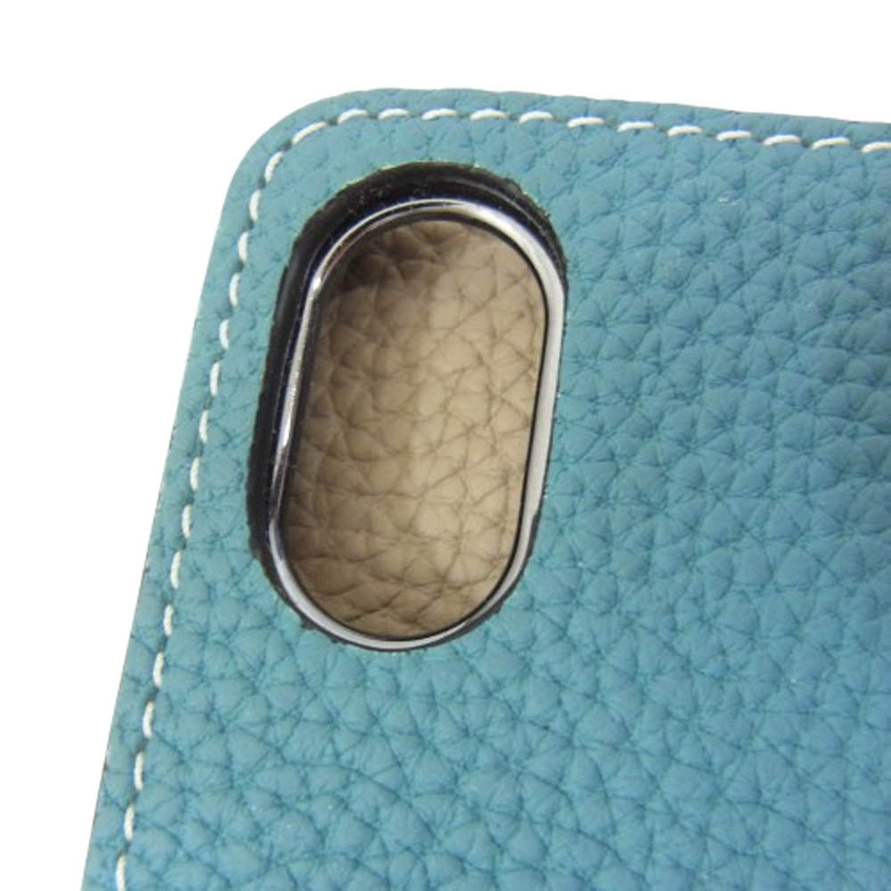 BONAVENTURA ボナベンチュラ 手帳型 iPhone アイフォン スマホケース ブルー系【中古】