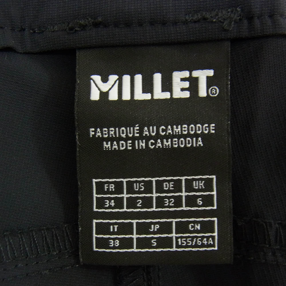 MILLET ミレー MIV10435 UBIC ウビック ストレッチ ショートパンツ ブラック系 S【中古】