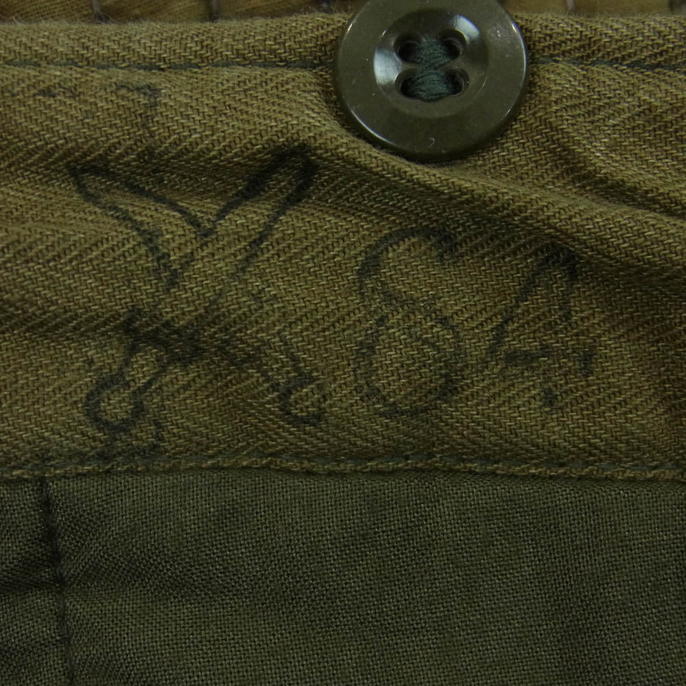 チェコ軍 M-60 ミリタリー ライナー パンツ グリーン系 サイズ表記なし【中古】